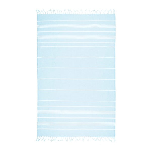 Светлосиня хавлиена кърпа със смес от памук Cotton Collection Classic Ice Blue, 100 x 180 cm - Kate Louise