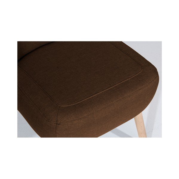 Tmavě hnědé křeslo Max Winzer Sari-image-4