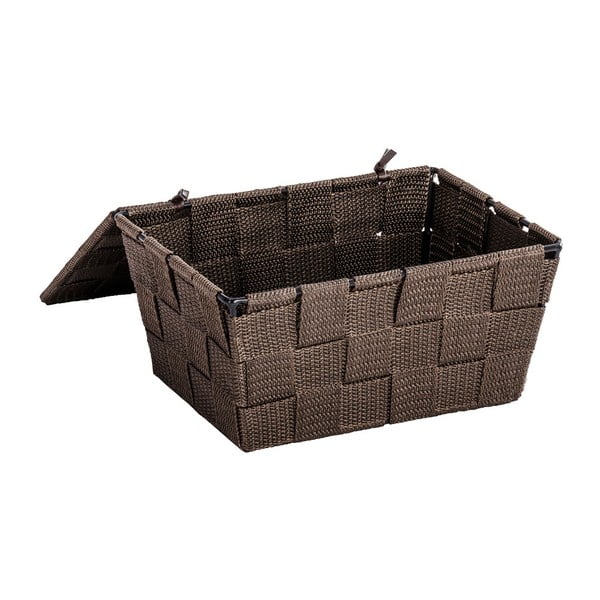 Кафява кошница с капак , 14 x 19 cm Adria - Wenko-image-1