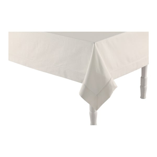 Бяла покривка със смес от памук , 160 x 160 cm - Bella Maison