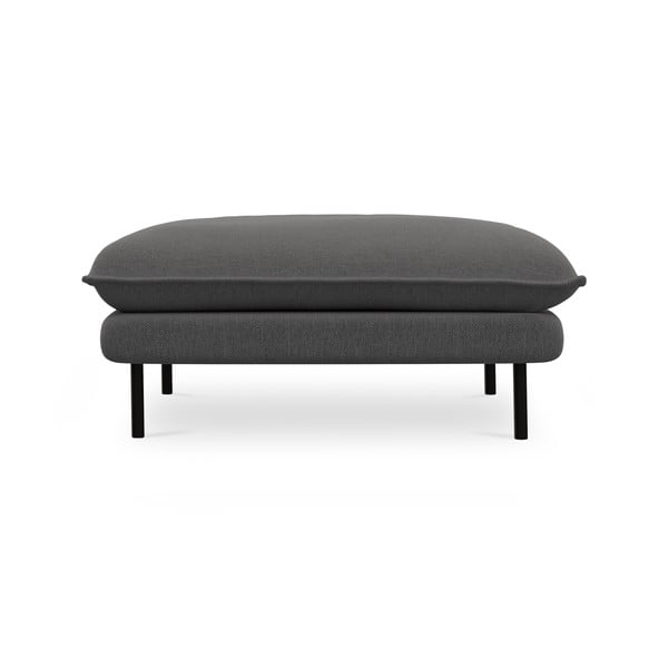 Тъмно сива табуретка за крака Vienna - Cosmopolitan Design-image-1