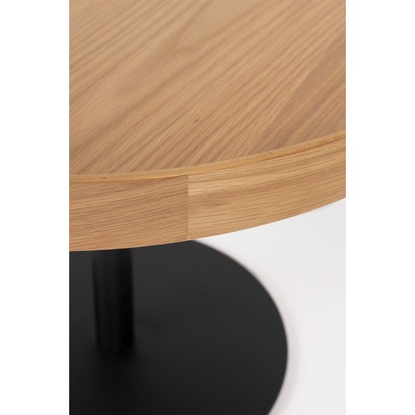 Кръгла масичка за кафе с дъбов плот в естествен цвят ø 56 cm Yuri M – White Label-image-3