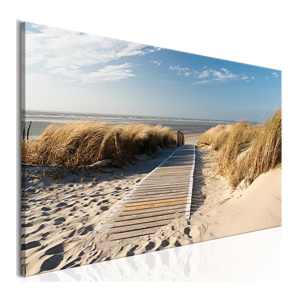 Живопис върху платно Див плаж, 150 x 50 cm - Artgeist