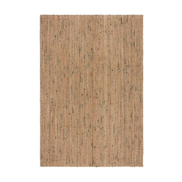 Зелено-естествен двустранен ръчно изработен ютен килим 200x290 cm Jute Boucle Green – Flair Rugs
