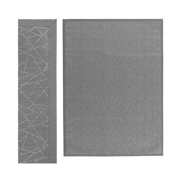 Светлосив килим от PVC  180x250 cm Geo Silver – Casa Selección-image-1