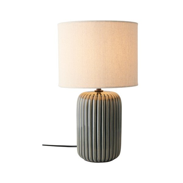 Сива/бежова текстилна настолна лампа (височина 36 cm) Mizu – Ellos Home-image-3