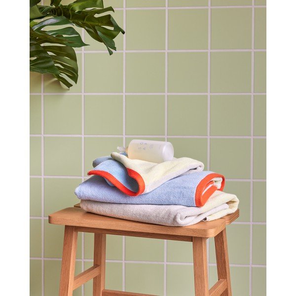 Кафява памучена хавлиена кърпа от тери 70x140 cm Block – Hübsch-image-3