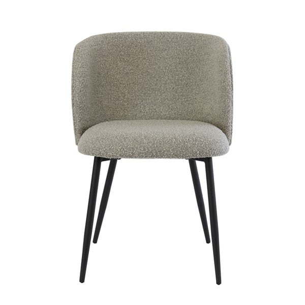 Сив тапициран трапезен стол Elyna – Light & Living-image-2