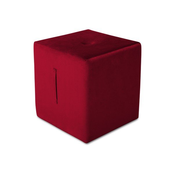 Червен пуф , 40 x 45 cm Margaret - Mazzini Sofas