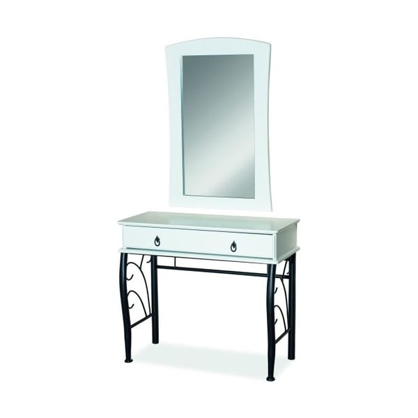Kosmetický stůl se zrcadlem Black & White