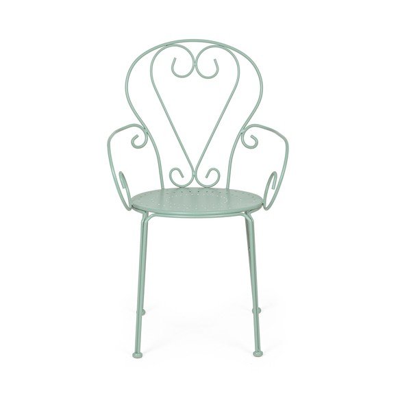 Градински стол метален в цвят мента Etienne – Bizzotto-image-2