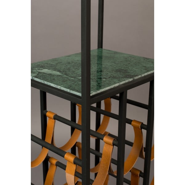 Зелена и черна стойка за вино за 9 бутилки Mil - Dutchbone-image-1