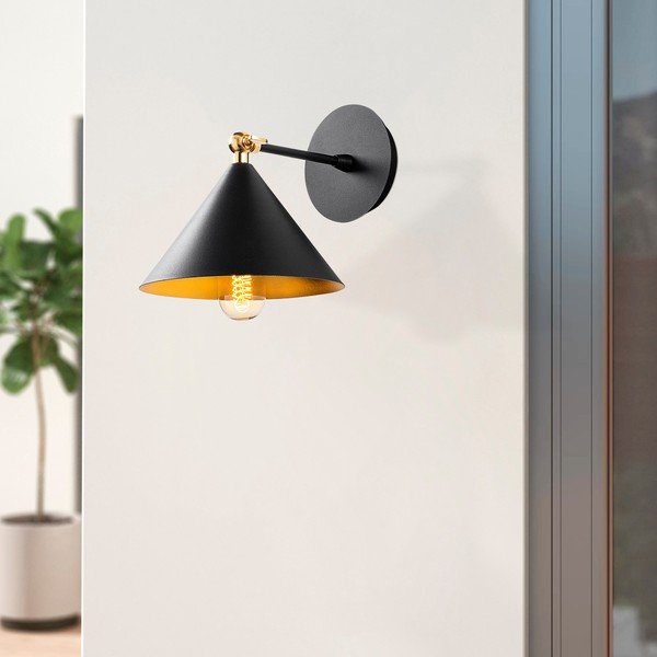 Черна стенна лампа Berceste – Opviq lights-image-1