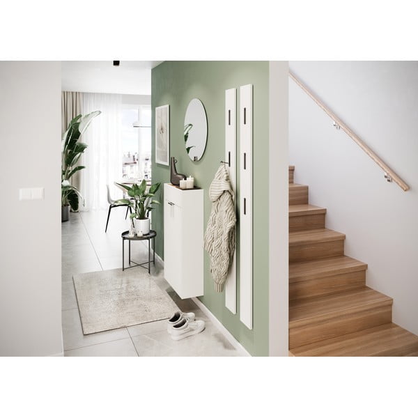 Бяло шкафче от декор от дъб  56x97x22 cm Ameca – Germania-image-1