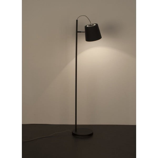 Черна подова лампа с глава на катарама - Zuiver-image-2