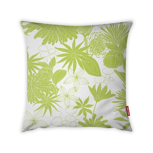 Калъфка за възглавница Jungle Verde в лайм зелено и бяло, 43 x 43 cm - Vitaus