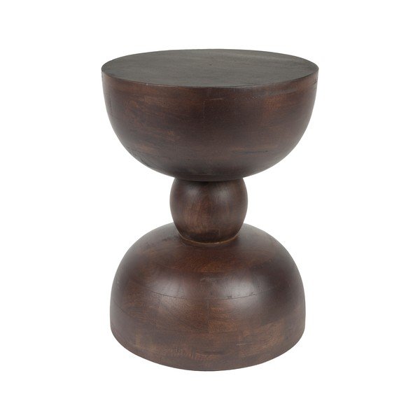 Кръгла странична масичка от масивно манго ø 30 cm Izzy – White Label