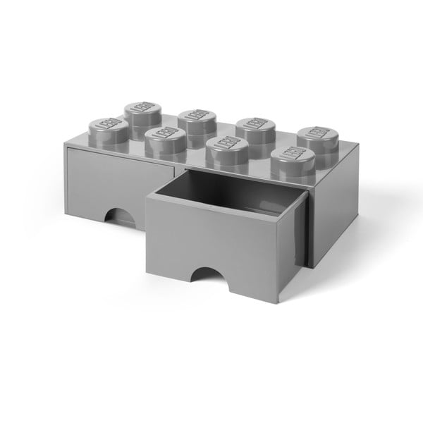 Сива кутия за съхранение с две чекмеджета - LEGO®