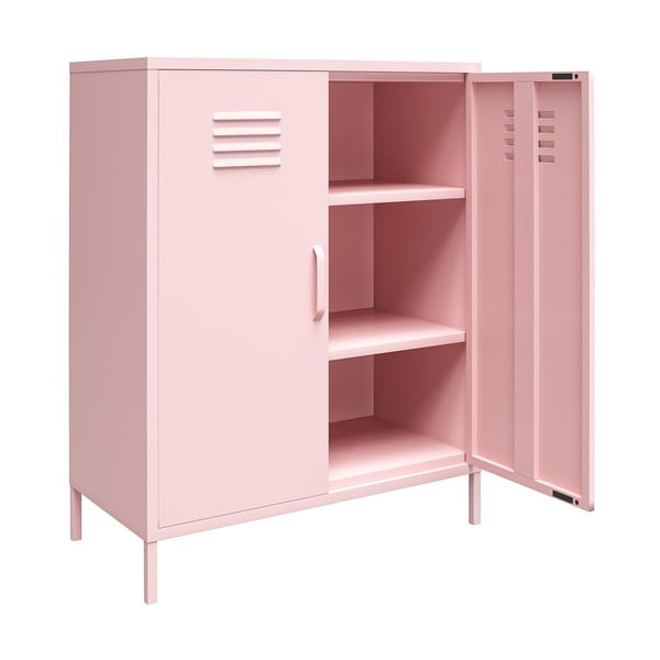 Розов метален шкаф 80x101 cm Cache - Novogratz-image-3
