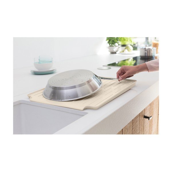 Бежова метална тавичка за оттичане 49x38,5 cm – Brabantia-image-2