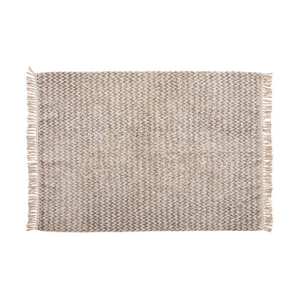Сив памучен килим Миранда, 127 x 180 cm - Hübsch