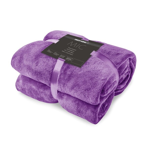 Fialová deka z mikrovlákna DecoKing Mic Nina, 70 x 150 cm-image-4