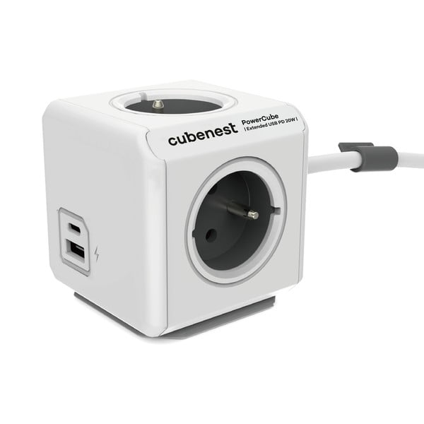 Извод за контакт 13 cm PowerCube Extended USB – Cubenest