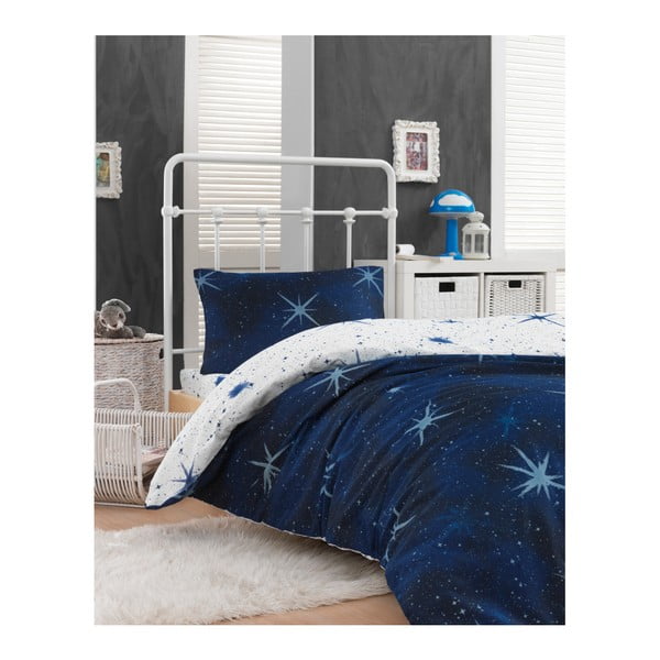 Комплект памучно спално бельо и чаршафи за единично легло Rassido Messino, 160 x 220 cm - Mijolnir