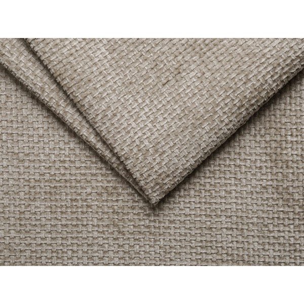 Бежово тапицирано двойно легло без табла 200x200 cm Whale – Micadoni -image-3