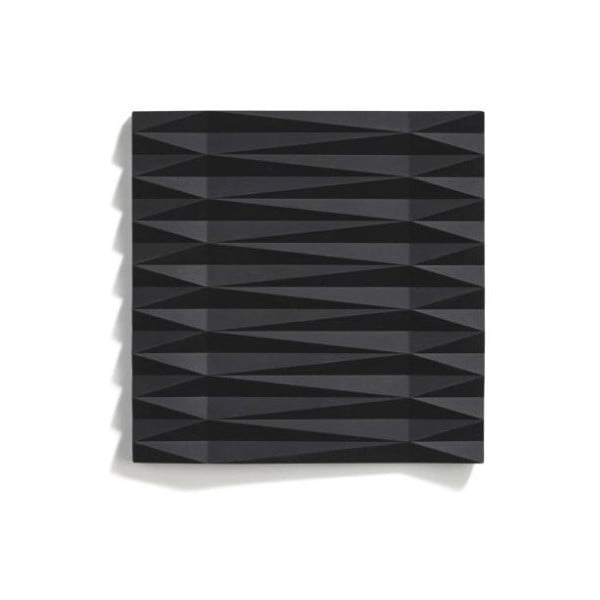 Черна силиконова подложка за саксии Origami Yato, 16 x 16 cm - Zone