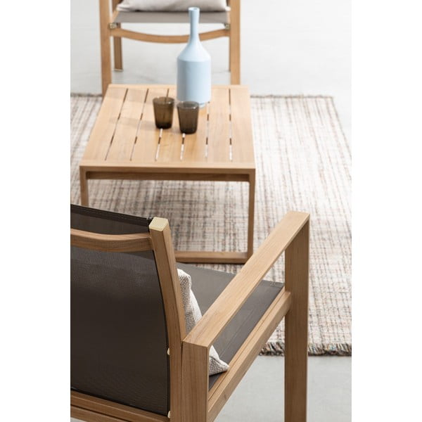 Алуминиев градински комплект от за отдих в естествен цвят за 4 Kallen   – Bizzotto-image-2