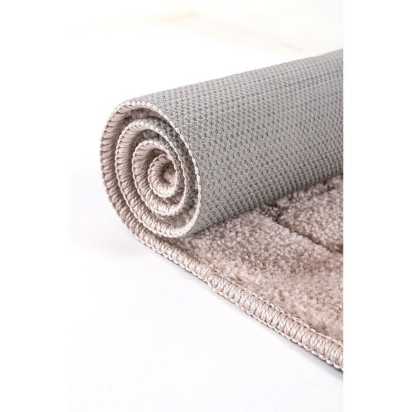 Кафяви килими за баня в комплект 2 бр. 50x80 cm Kareli – Foutastic-image-4
