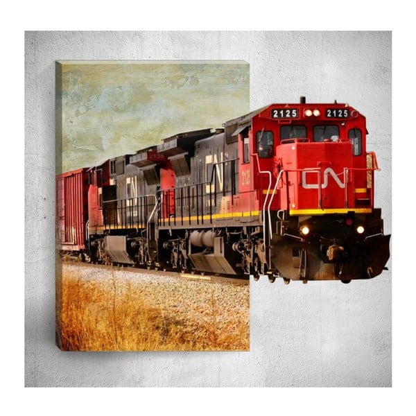 Nástěnný 3D obraz Mosticx Train, 40 x 60 cm