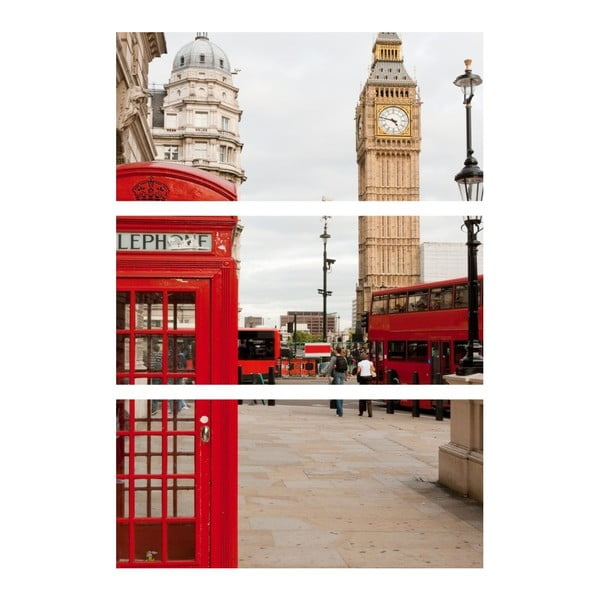 3dílný obraz London calling