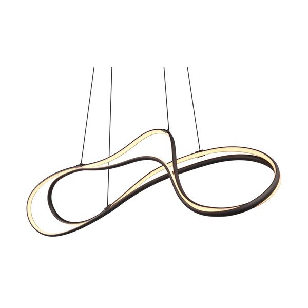 Черно LED висящо осветително тяло с метален абажур Nala - Trio Select-image-1