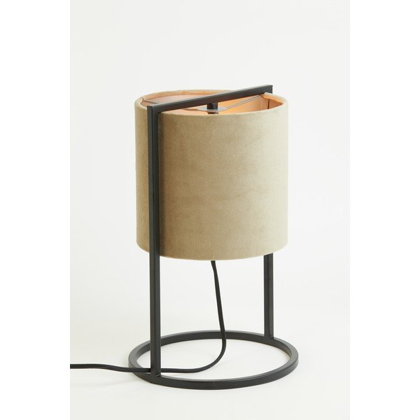 Настолна лампа в черно и бежово (височина 35 cm) Santos - Light & Living-image-3