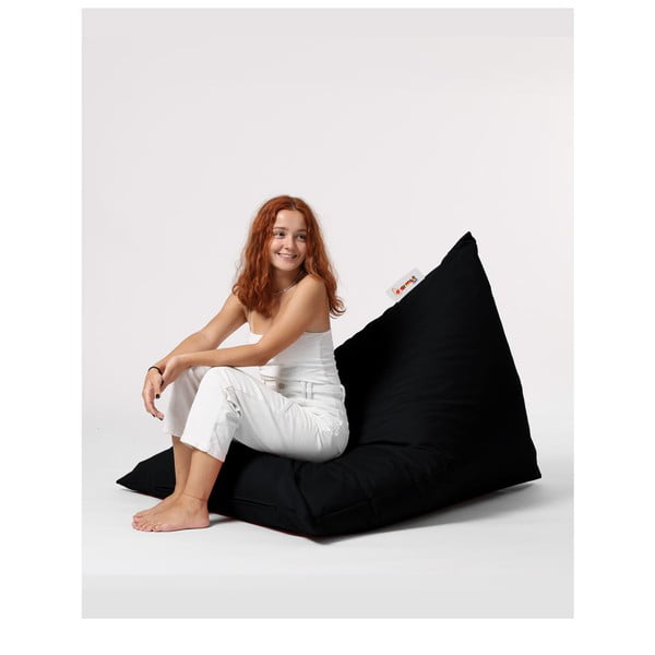 Черен градински пуф за сядане Pyramid – Floriane Garden-image-2