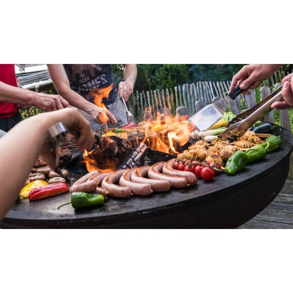 Кафява външна скара на дърва , ø 62 cm Nero S - Remundi-image-4