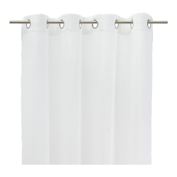 Бяла завеса със смес от лен 140x260 cm Fifties – Casa Selección