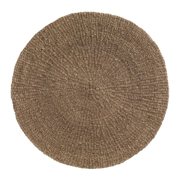 Кафяв килим от морски водорасли Rustico , ⌀ 150 cm Natural - Geese
