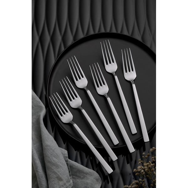 Прибори за хранене 36 бр. от неръждаема стомана в сребрист цвят – Hermia-image-3