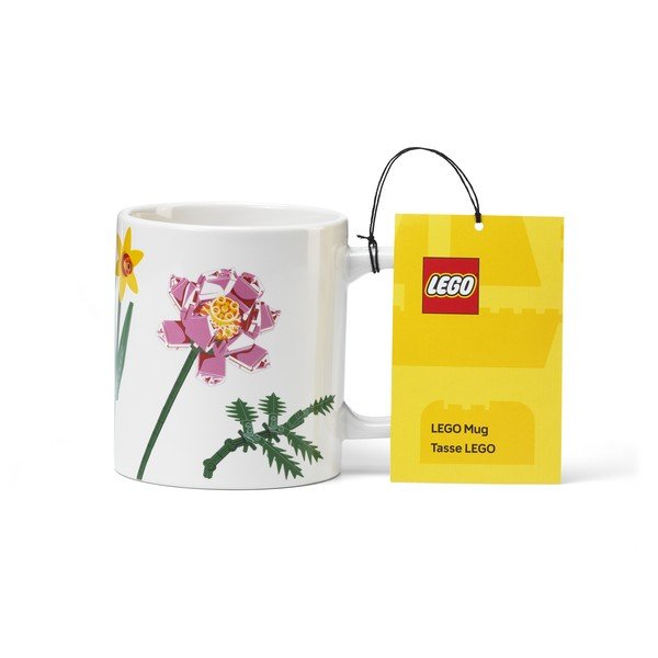 Бяла керамична детска чаша 300 ml Botanicals – LEGO®-image-1