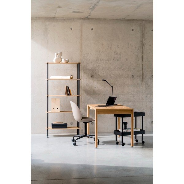 Стелаж от декор от дъб  в естествен цвят 80x163x35 cm Teidi – noo.ma-image-1