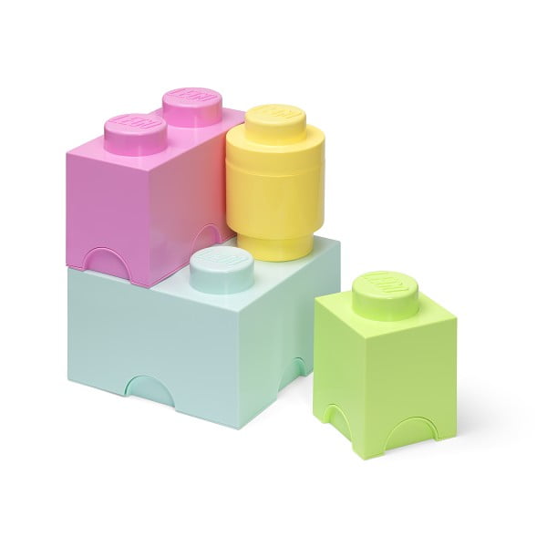 Пластмасови детски кутии за съхранение в комплект от 4 броя Box - LEGO®