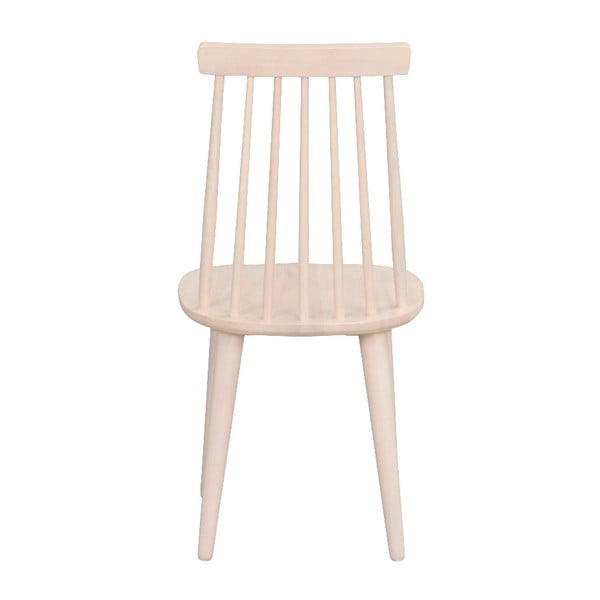 Бежов трапезен стол от каучуково дърво Lotta - Rowico-image-2