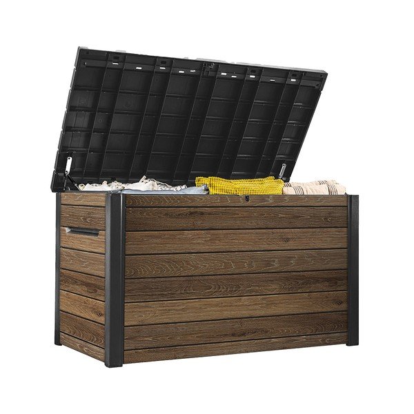Кафява пластмасова градинска кутия за съхранение Signature – Keter-image-2