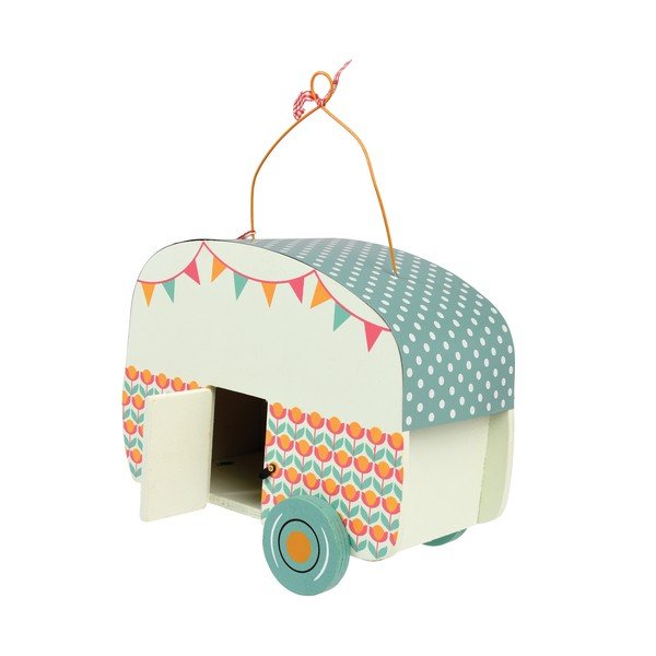 Dřevěná ptačí budka ve tvaru karavanu Rex London Frank-image-2