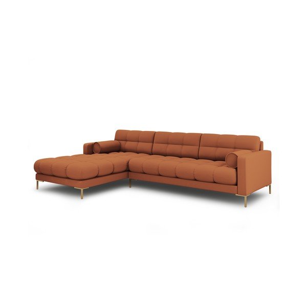 Ъглов диван в тухлен цвят (ляв ъгъл) Bali – Cosmopolitan Design-image-3