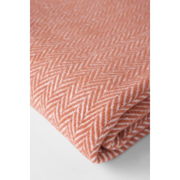 Одеяло в цвят теракота със съдържание на памук , 140 x 180 cm Skyline - Euromant-image-1