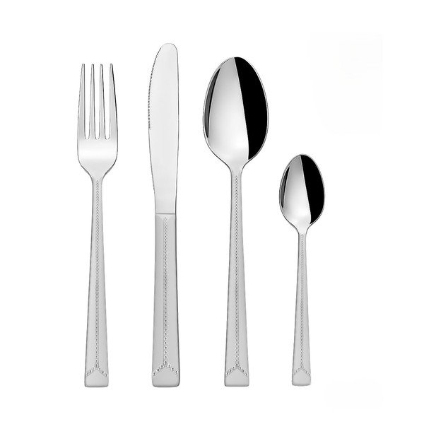 Прибори за хранене от неръждаема стомана в сребрист цвят 24 бр. Bright – Orion